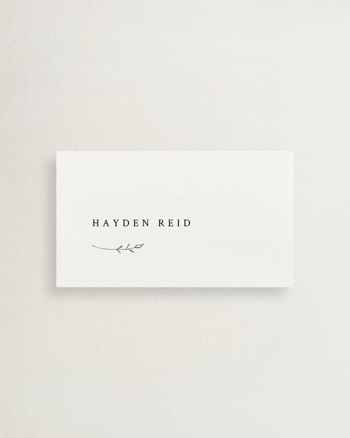 Hayden Place and Escort Cards